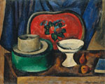 Still Life. Salver and green bandbox. 1912