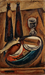 Still Life. Beer and a Roach. 1912